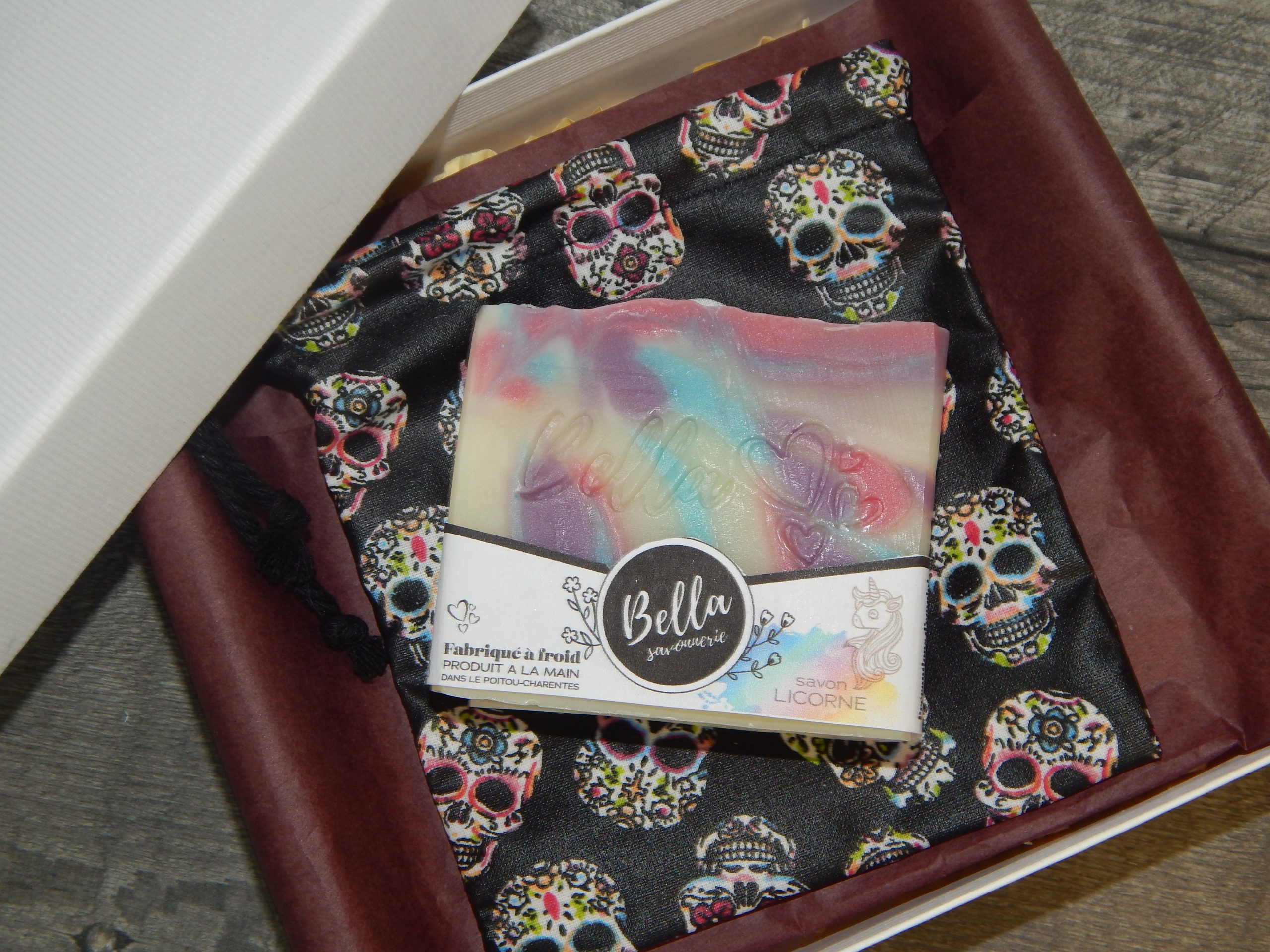 COFFRET LICORNE  bella savonnerie