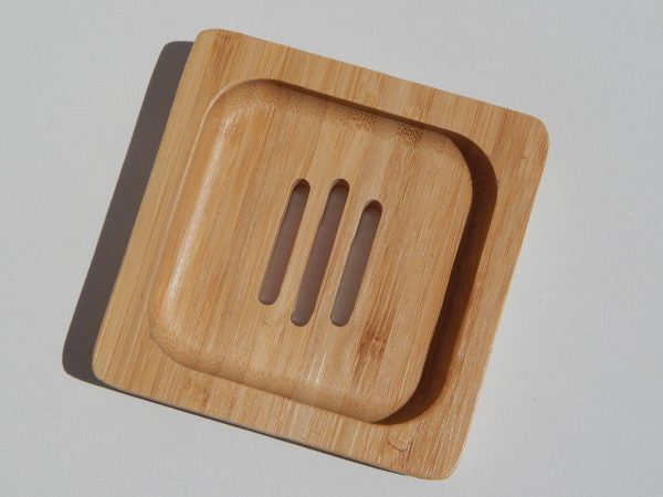 PORTE SAVON BAMBOU CARRE