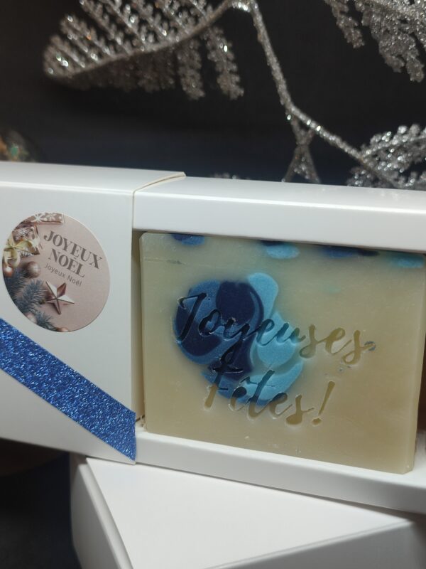 SAVON "JOYEUSES FETES!" + BOITE CADEAU