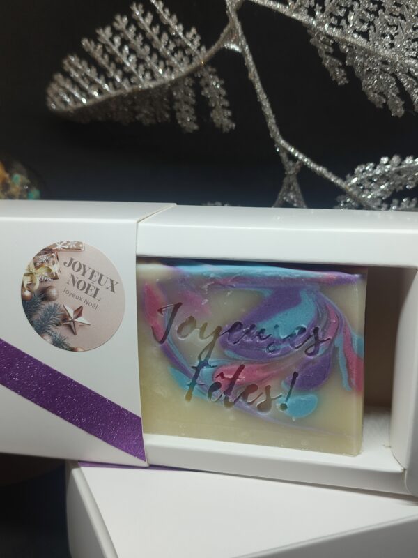 SAVON "JOYEUSES FETES!" + BOITE CADEAU – Image 2