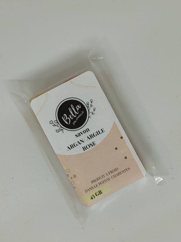 MINI SAVON ARGAN/ ARGILE ROSE CABOSSE