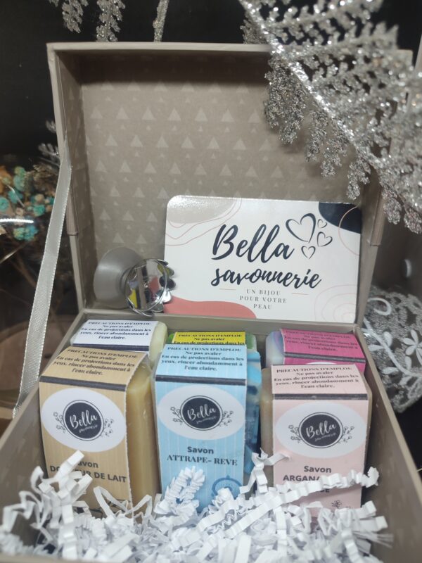COFFRET 6 MINI SAVONS+ PORTE SAVON MAGNETIQUE – Image 3