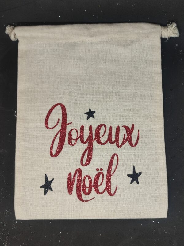 POCHETTE COTON IMPRIMEE THEME NOEL